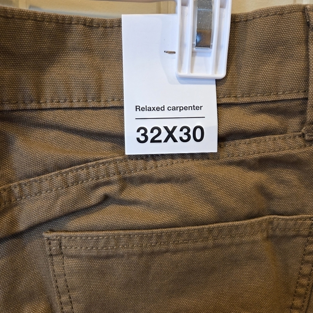 NWT Original Use Men's Relaxed Carpenter Pants in Brown - Size 32x30 - Picture 3 of 11